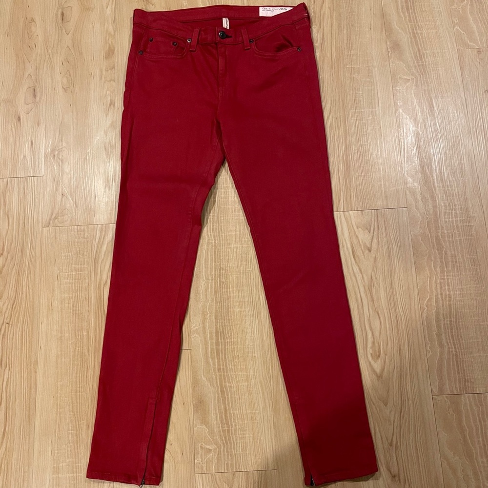 Red rag & bone jeans